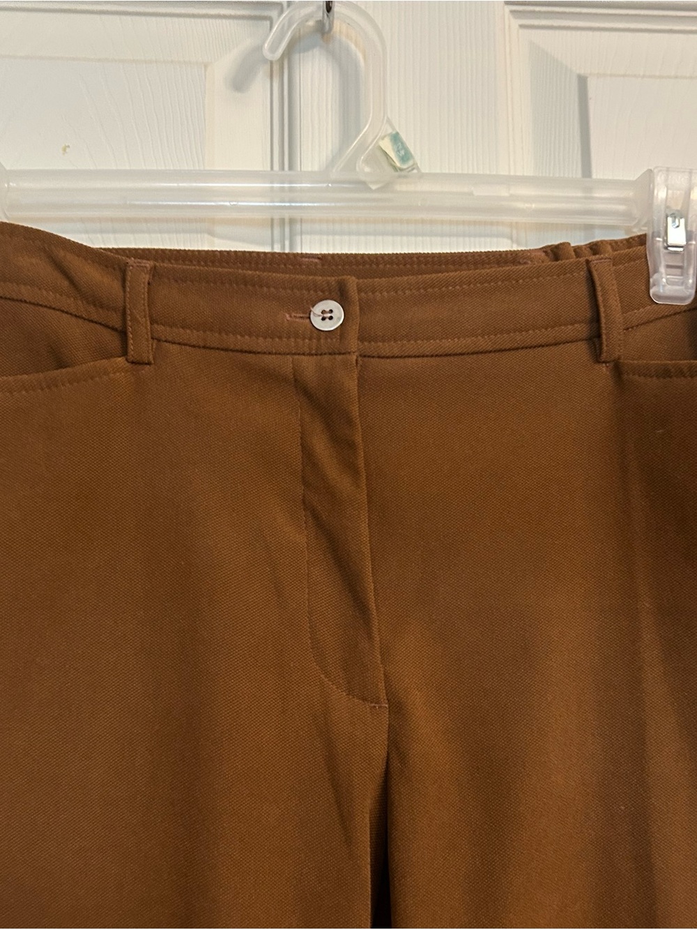 Coldwater Creek Womens Brown Dress Pants - Classic Straight Fit